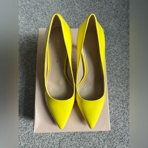 BCBGeneration Bright Yellow Heels
